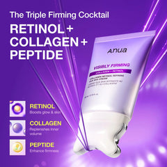 ANUA Collagen Retinol Refining Gua Sha Cream 80ml - Korean Skincare, Hydrating, Brightening, Anti-Aging, Sensitive Skin, Daily Care Anua