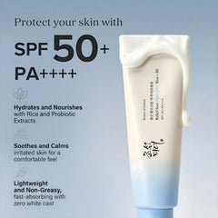 Beauty of Joseon Relief Sun Aqua-Fresh: Rice + B5 SPF50+ PA++++ 50ml - Lightweight Korean Sunscreen for Oily Skin Beauty Of Joseon
