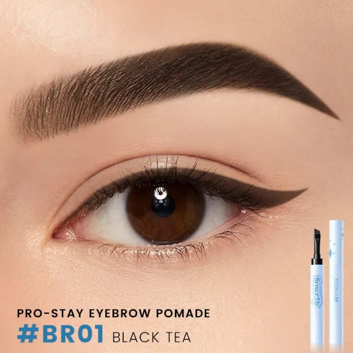Focallure Lasting Waterproof Brow Pomade Smudge Proof Long Wear Cream Gel Eyebrow Makeup #BR01 Black Tea Focallure