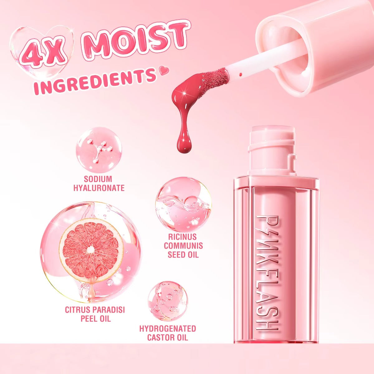 Pinkflash Watery Transferproof Lip Cream Pink Flash