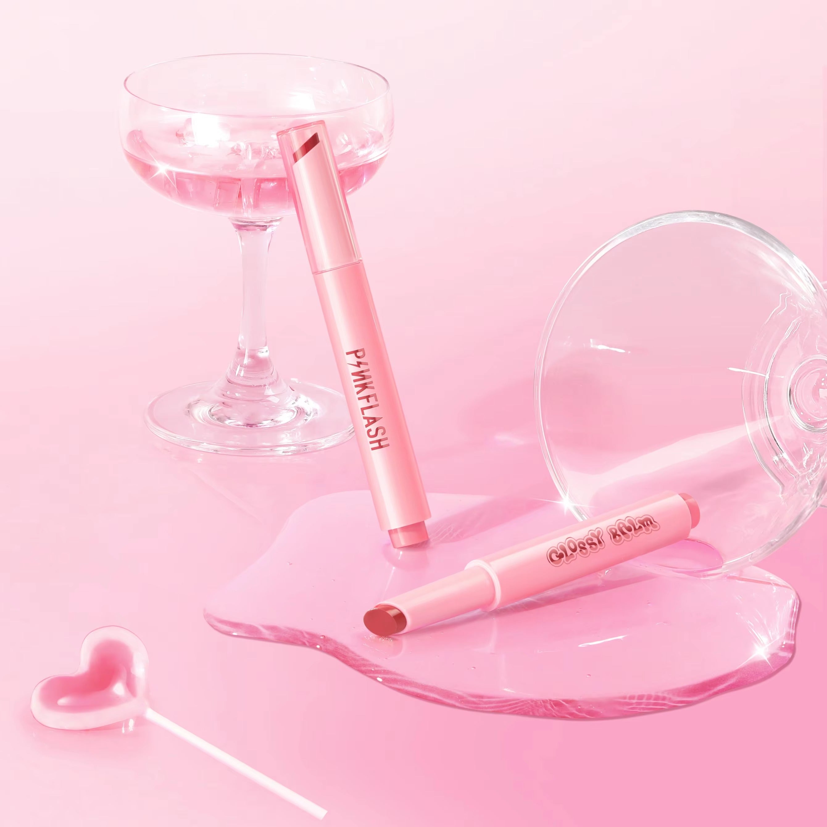 Pinkflash Volumizing Glossy Balm Pink Flash