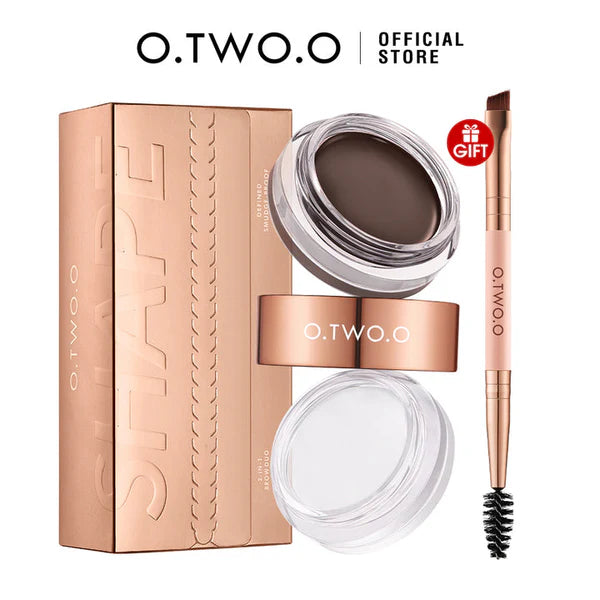 O.two.o 2 IN 1 Eyebrow Wax Brow Cream Eyebrow Enhancer Supplier - 4.5g + 3.8g O.TWO.O