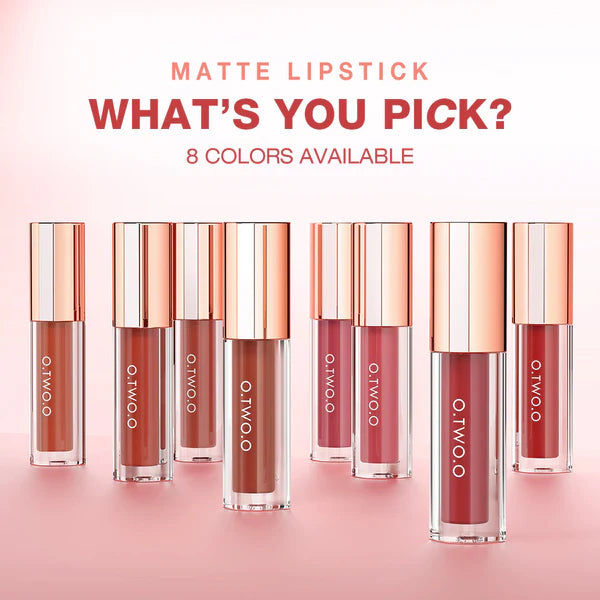 O.TWO.O New Waterproof Matte Long-wearing Lip Mud Highpigment Lip Gloss O.TWO.O