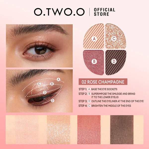 O.TWO.O New Arrival 4 Colors Eyeshadow O.TWO.O