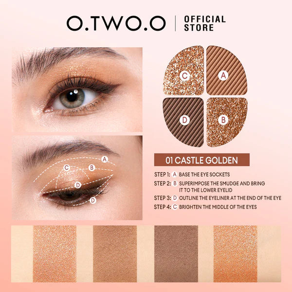 O.TWO.O New Arrival 4 Colors Eyeshadow O.TWO.O