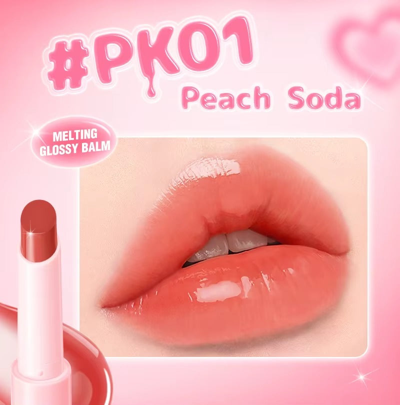 Pinkflash Volumizing Glossy Balm PK01 Peach Soda Pink Flash