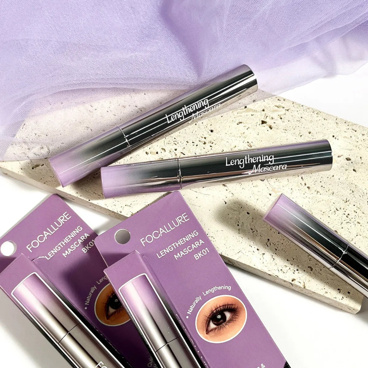 Focallure Lengthening Mascara BK01 - Defined Lash Makeup Focallure